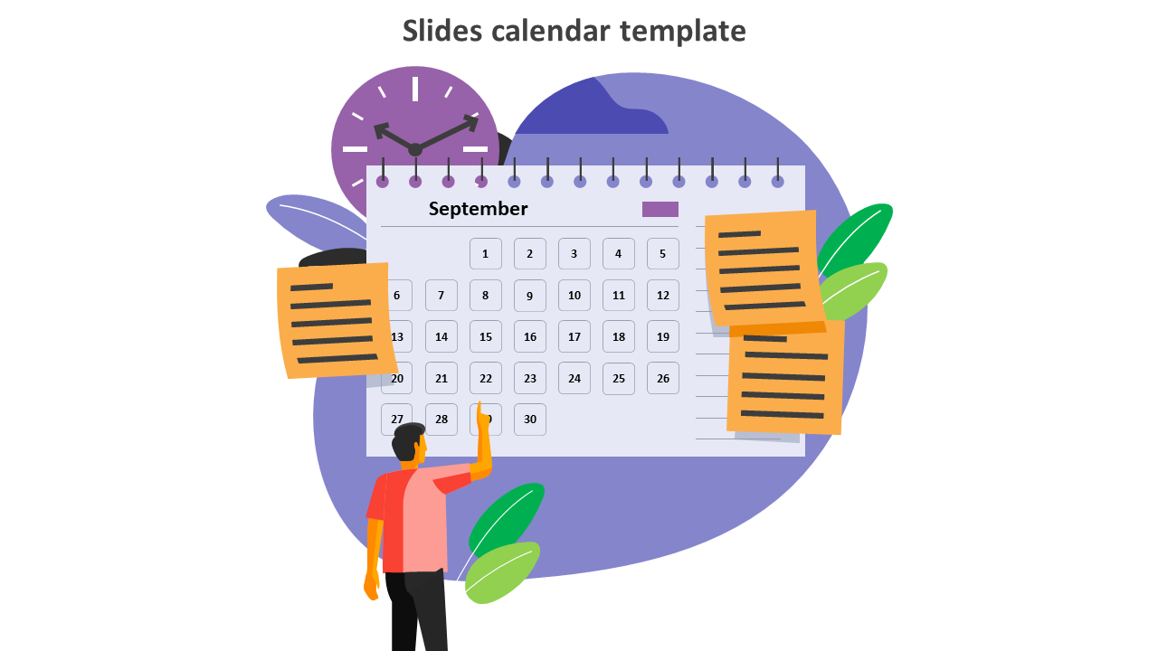 slides calendar template